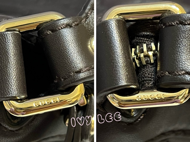 GUCCI 深咖啡牛皮 Sukey Hobo 肩背包 手提包（售出） 364843 近新優惠 二手精品-15
