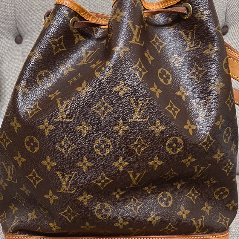 經典老花字樣LV大款水桶包-5