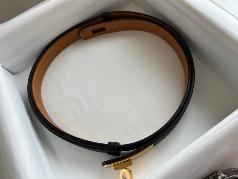 全新 Hermes 愛馬仕 Kelly 黑金 皮帶 Kelly 18 pocket Epsom-8