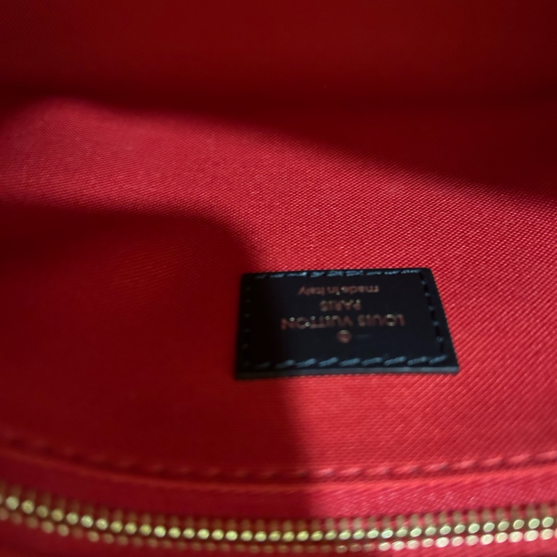 LV 全新onthego 小號/撞色拼接/款背帶+零錢包-12