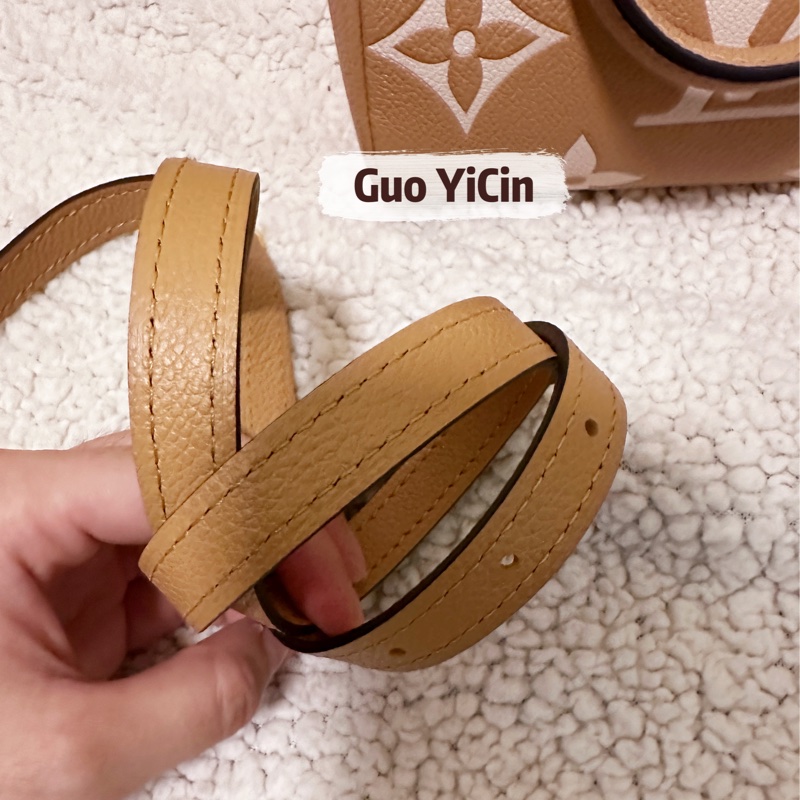 (售出別私訊囉)稀有釋出!全配!LV nano speedy 限定奶茶色晶片款-5