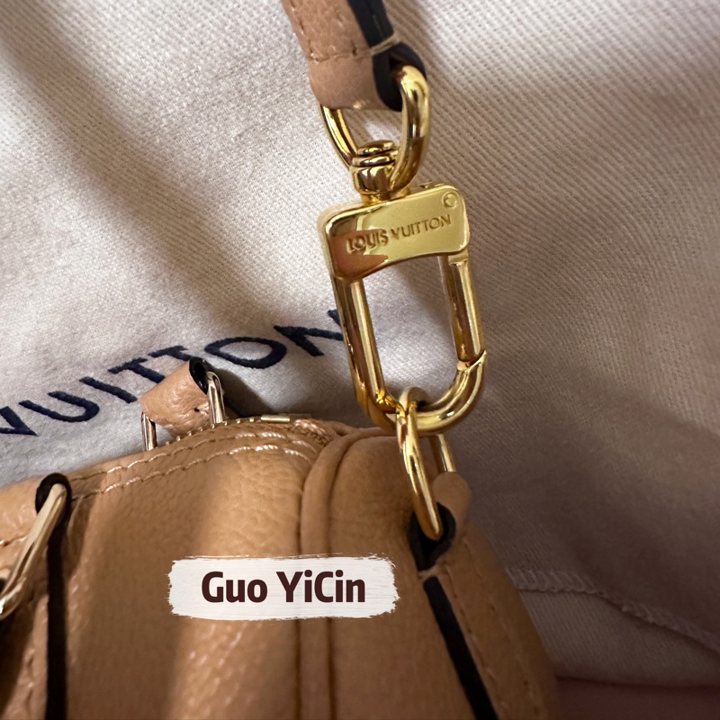 (售出別私訊囉)稀有釋出!全配!LV nano speedy 限定奶茶色晶片款-8