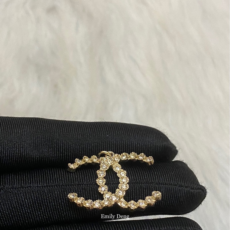 Chanel 經典雙C鑲嵌水鑽項鍊-9