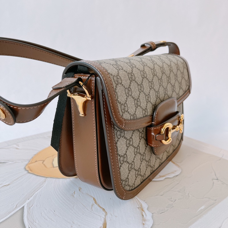 Gucci 1955 馬銜釦 肩背-1