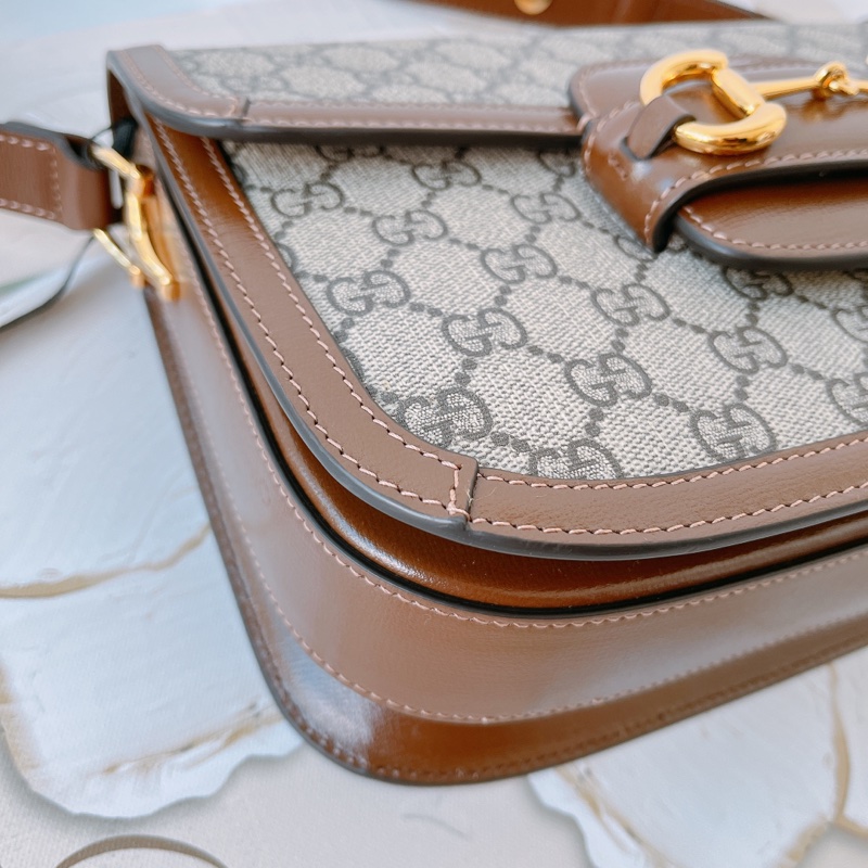 Gucci 1955 馬銜釦 肩背-5