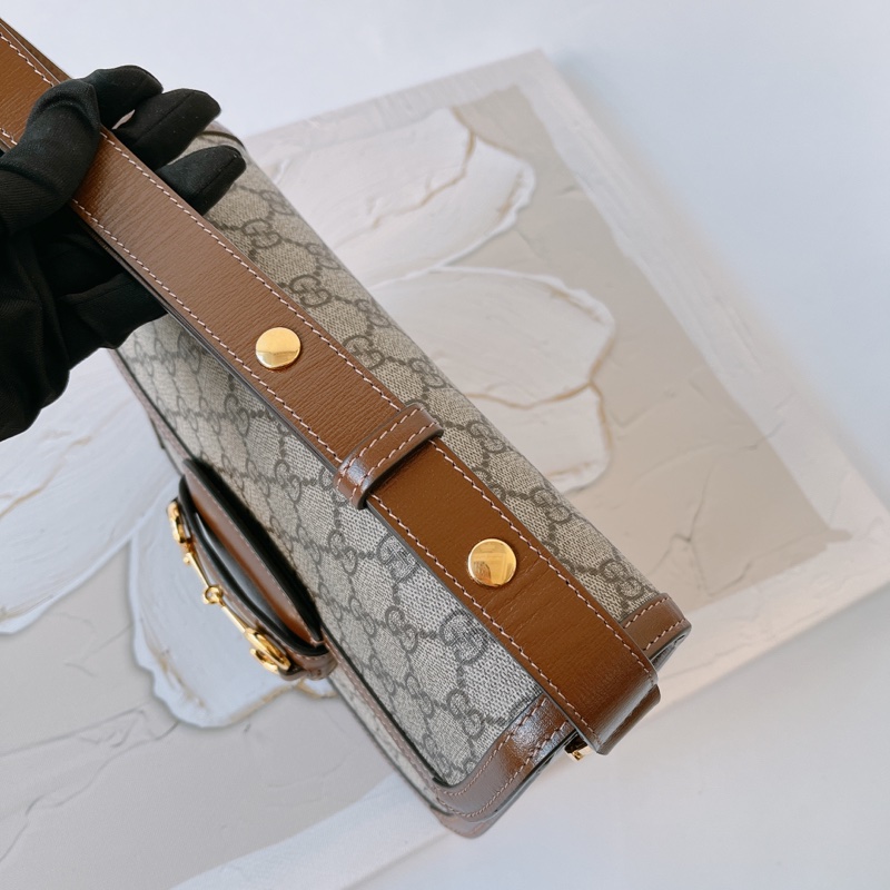 Gucci 1955 馬銜釦 肩背-9