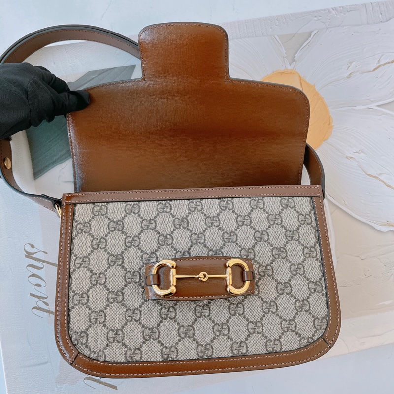 Gucci 1955 馬銜釦 肩背-11