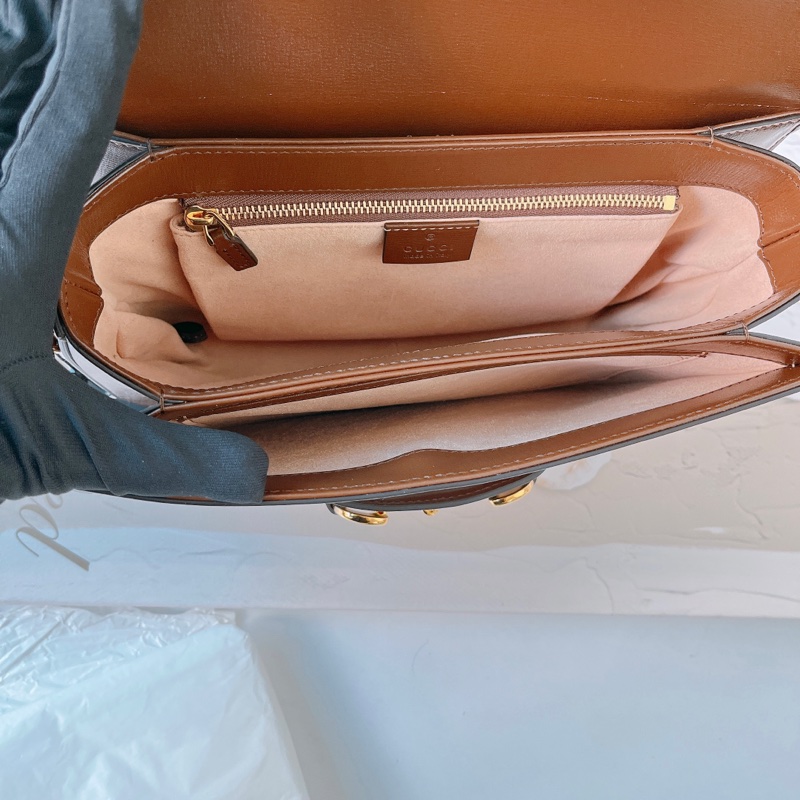 Gucci 1955 馬銜釦 肩背-12