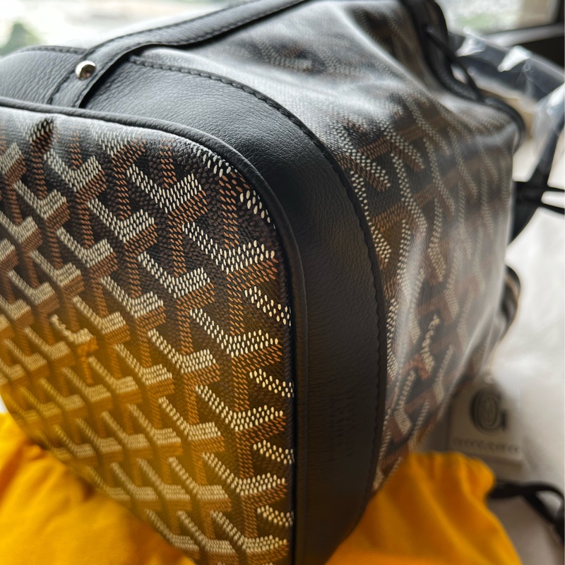 全新Goyard Petit Flot 水桶包 黑色-4