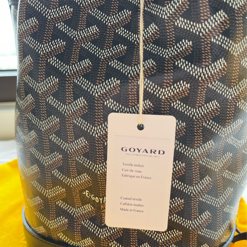 全新Goyard Petit Flot 水桶包 黑色-5