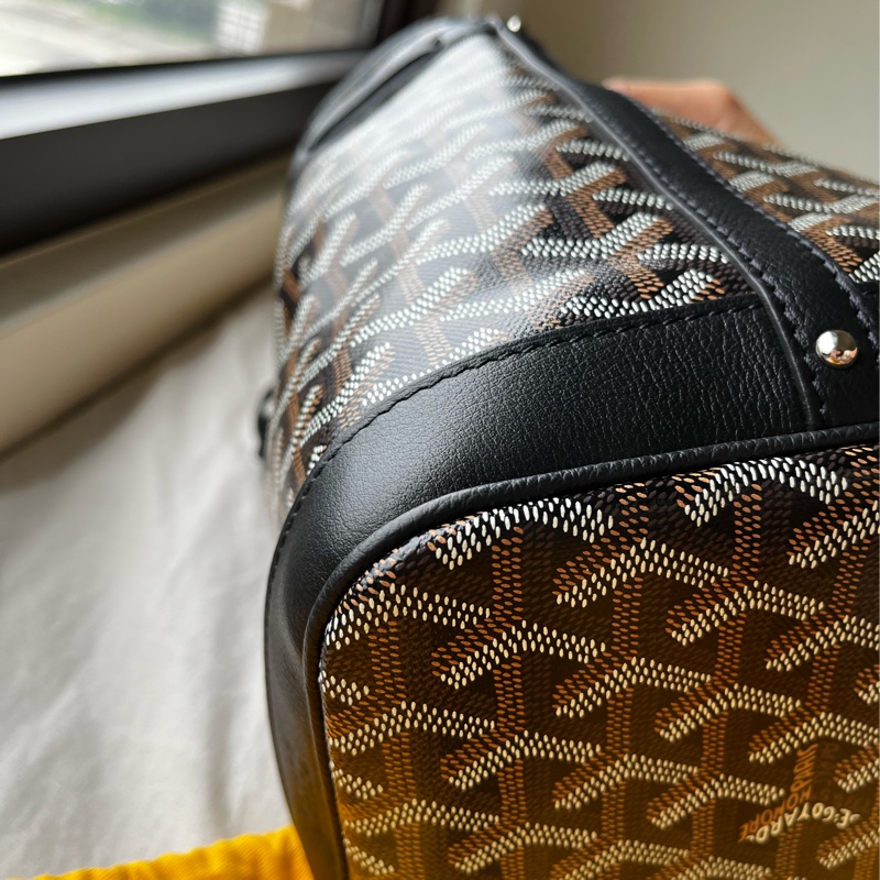 全新Goyard Petit Flot 水桶包 黑色-10