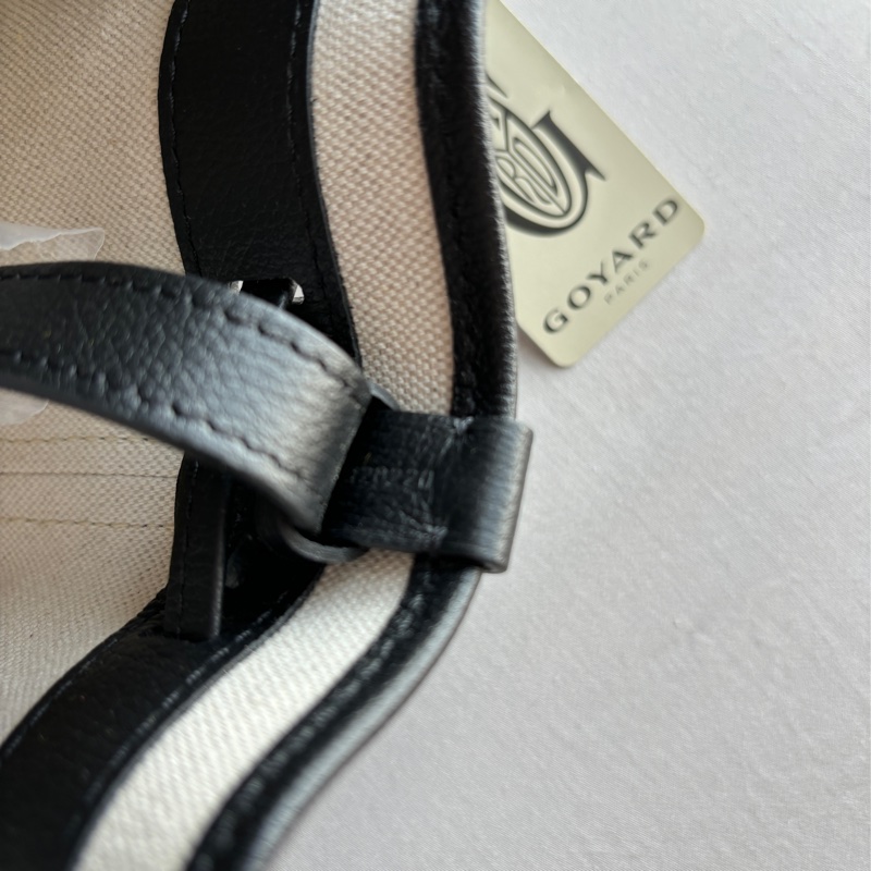 全新Goyard Petit Flot 水桶包 黑色-17
