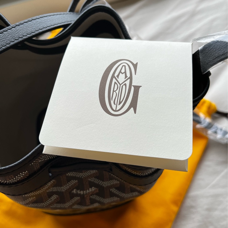 全新Goyard Petit Flot 水桶包 黑色-19