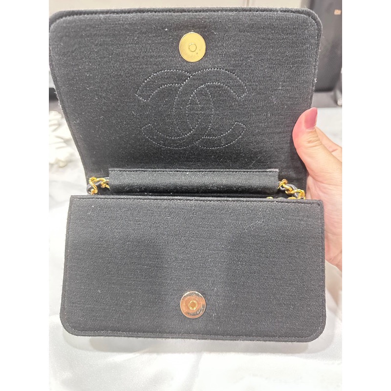 Chanel Vintage 老香佳績布woc-2