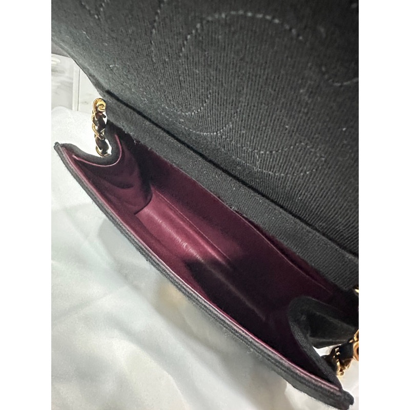 Chanel Vintage 老香佳績布woc-3