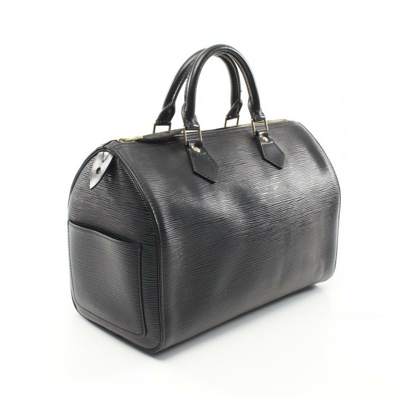 【日本直送】 LOUIS VUITTON LOUIS VUITTON Speedy30 水波紋 真皮手提包 黑色-1