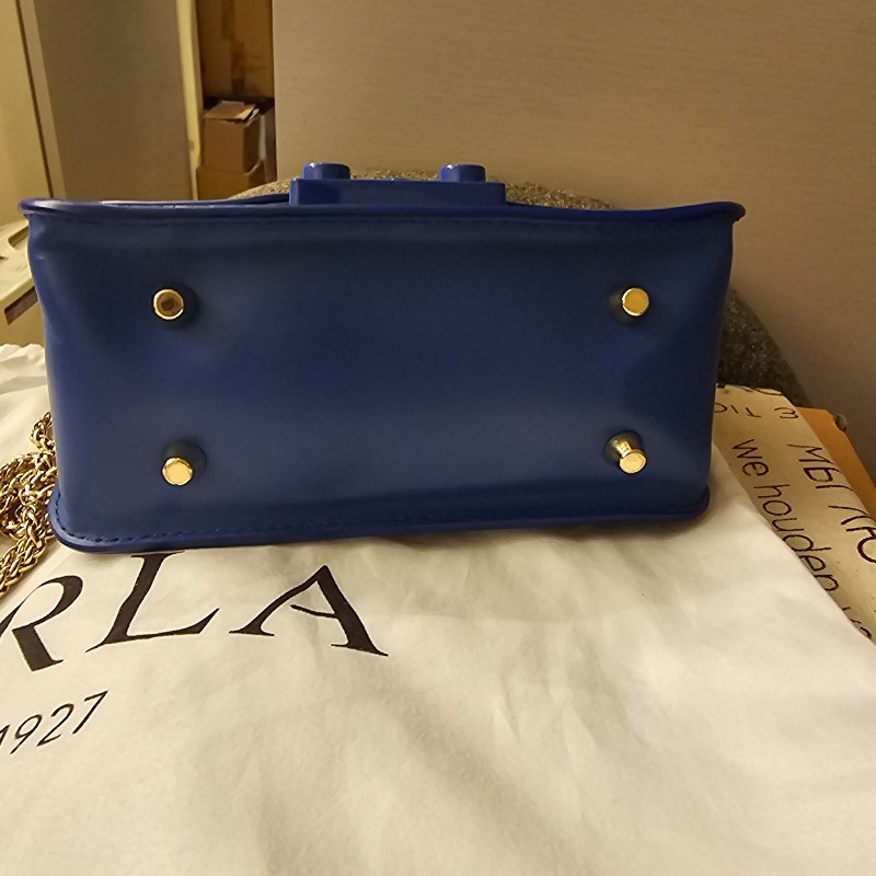 FURLA寶藍色樂高包(9成新）-4