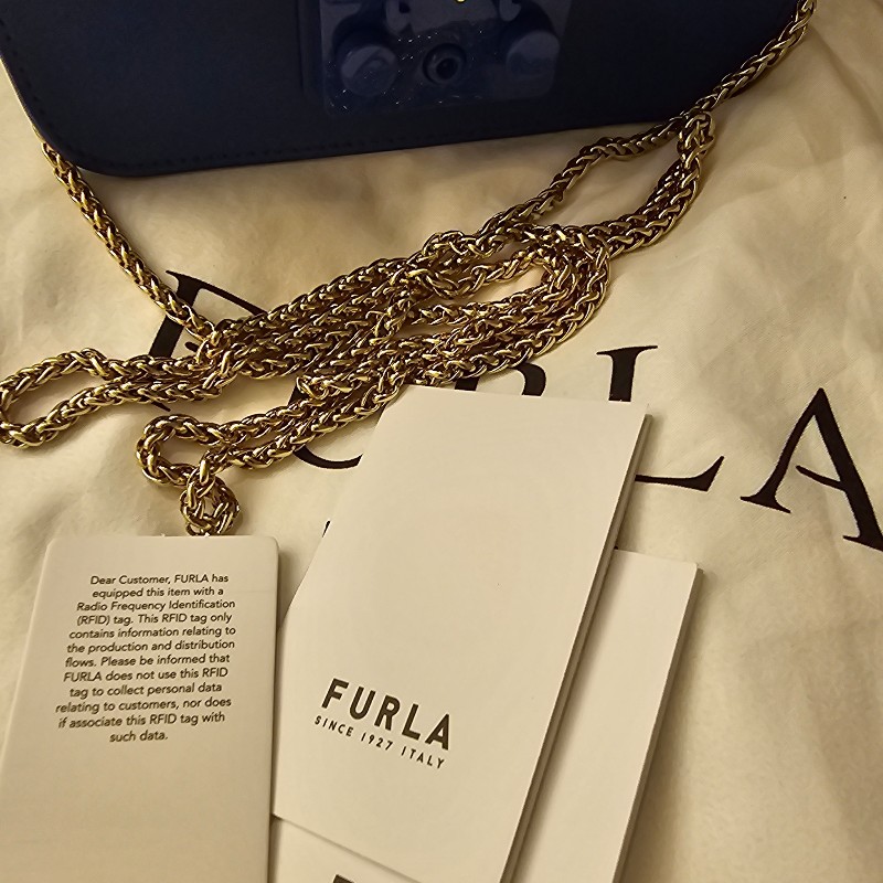 FURLA寶藍色樂高包(9成新）-13