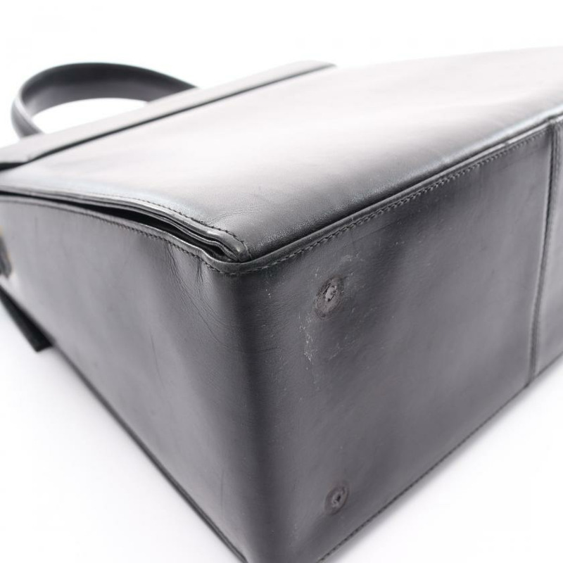 【日本直送】 Salvatore Ferragamo Salvatore Ferragamo Gancino 真皮手提包 黑色 兩用款-5