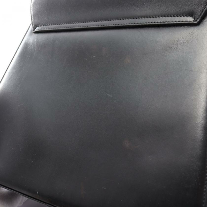 【日本直送】 Salvatore Ferragamo Salvatore Ferragamo Gancino 真皮手提包 黑色 兩用款-8