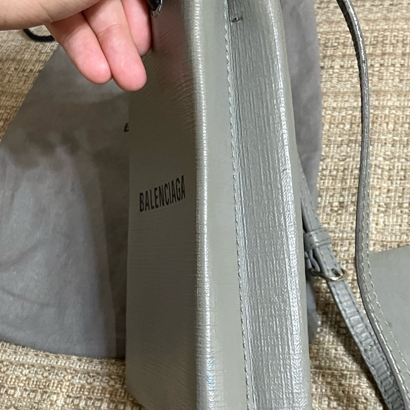 巴黎世家 BALENCIAGA 紙袋包 灰色-11