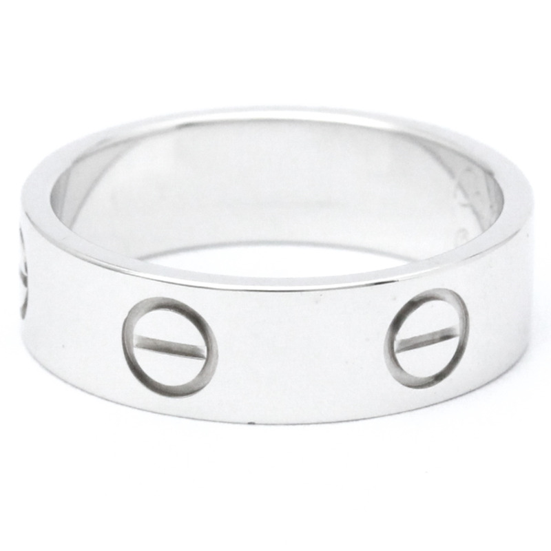 【日本直送】卡地亞 Love Love 戒指 白金 (18K) 時尚無石戒指 銀色-2