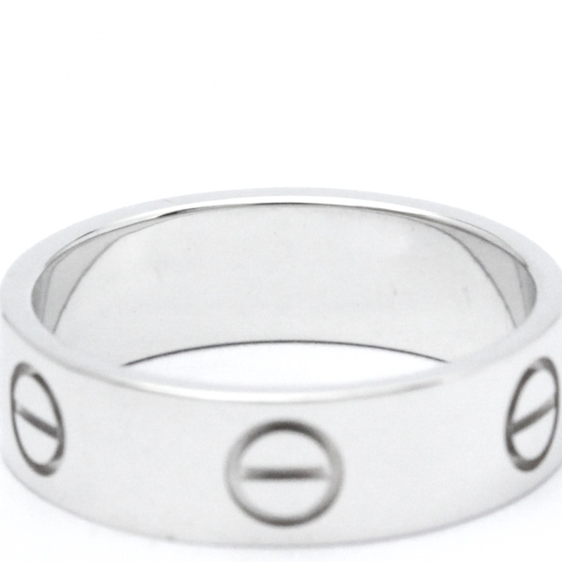 【日本直送】卡地亞 Love Love 戒指 白金 (18K) 時尚無石戒指 銀色-7