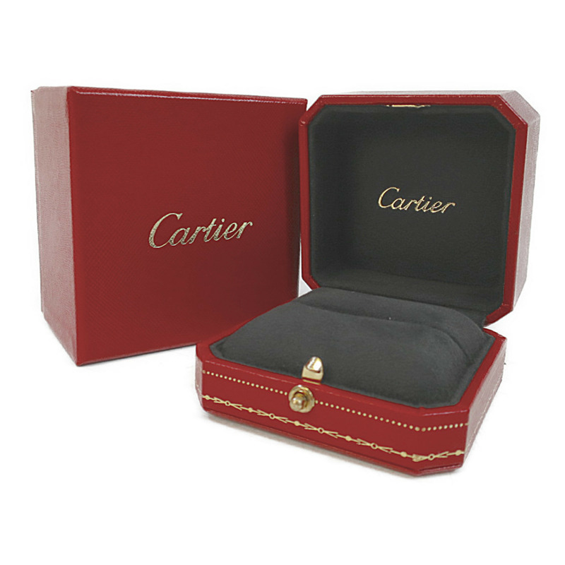 【日本直送】卡地亞 Love Love 戒指 白金 (18K) 時尚無石戒指 銀色-9