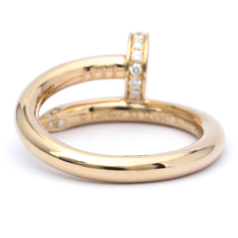 【日本直送】卡地亞 Juste Un Clou 玫瑰金 (18K) 時尚鑽石戒指克拉/0.13 玫瑰金-2