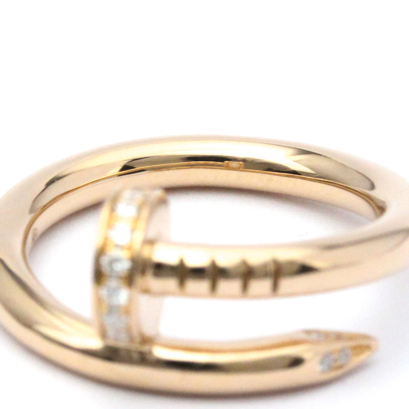 【日本直送】卡地亞 Juste Un Clou 玫瑰金 (18K) 時尚鑽石戒指克拉/0.13 玫瑰金-4