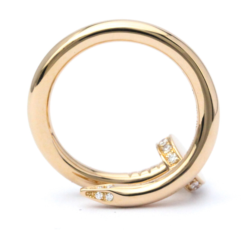 【日本直送】卡地亞 Juste Un Clou 玫瑰金 (18K) 時尚鑽石戒指克拉/0.13 玫瑰金-5