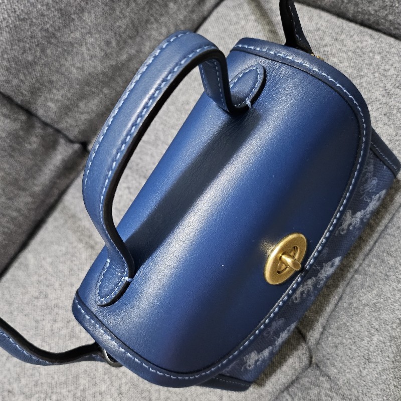 🩷三折至11/7🩷coach藍色馬車包-2