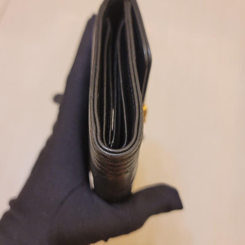 CHANEL 香奈兒 Boy系列黑銀三折短夾-19