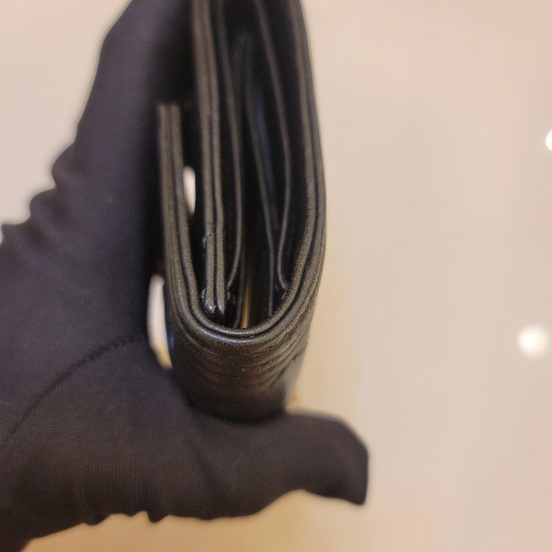 CHANEL 香奈兒 Boy系列黑銀三折短夾-20