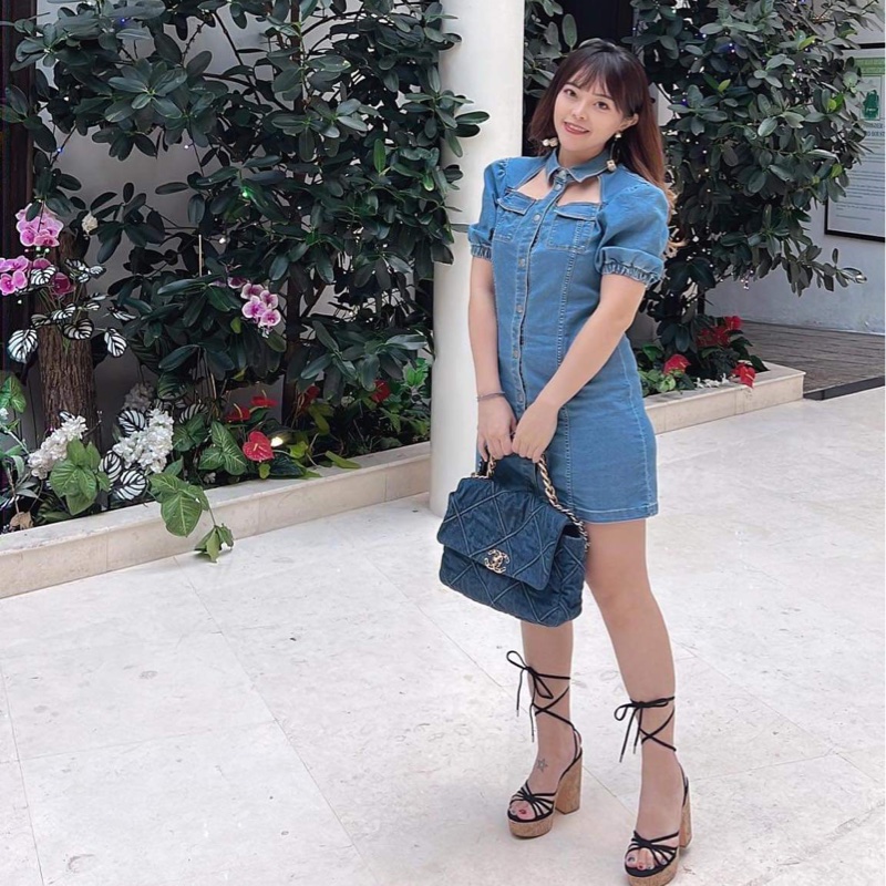 🩵💙Chanel 19牛仔包💙🩵 🩵Chanel 19系列 中型30cm 丹寧牛仔-1