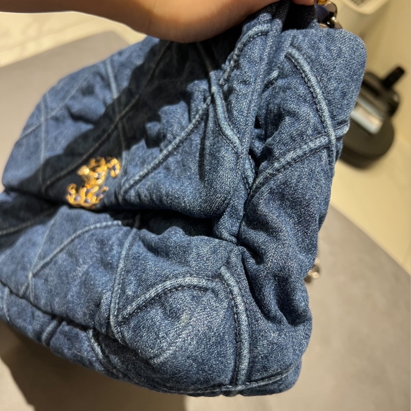 🩵💙Chanel 19牛仔包💙🩵 🩵Chanel 19系列 中型30cm 丹寧牛仔-6