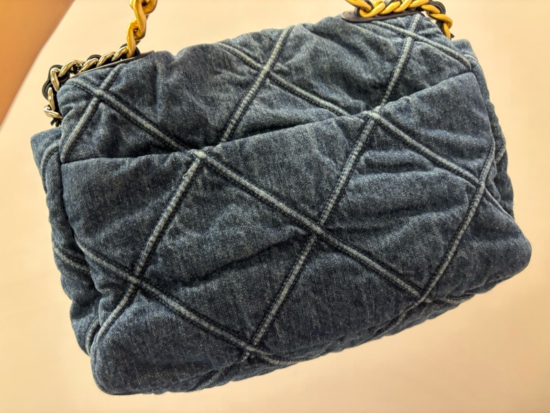 🩵💙Chanel 19牛仔包💙🩵 🩵Chanel 19系列 中型30cm 丹寧牛仔-10