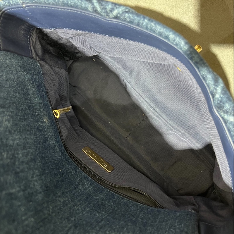 🩵💙Chanel 19牛仔包💙🩵 🩵Chanel 19系列 中型30cm 丹寧牛仔-12