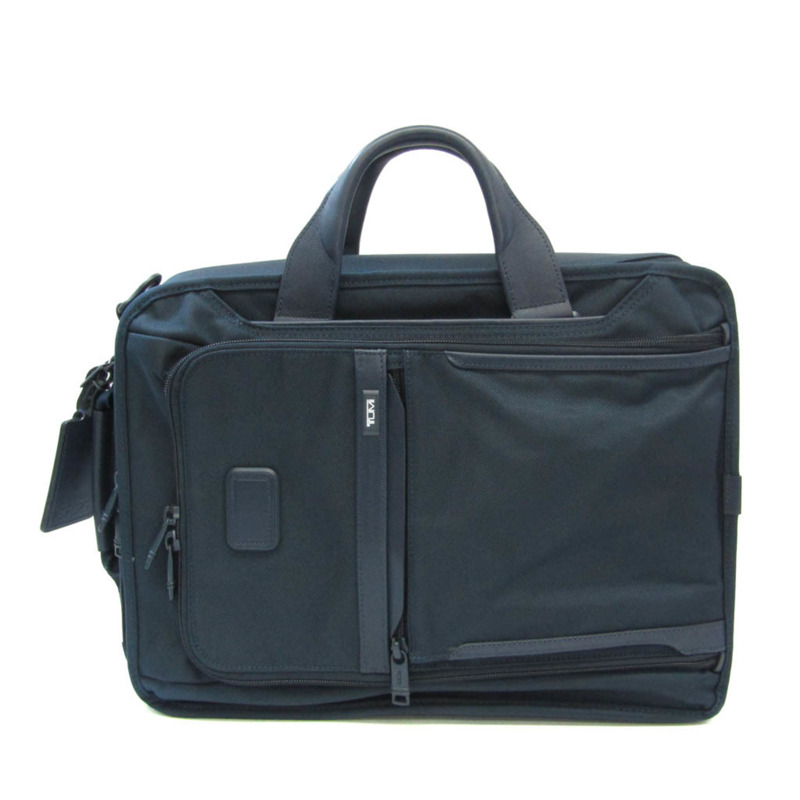 【日本直送】Tumi ALPHA 3 2203197NVS3E 男士尼龍帆布、皮革背包、公事包海軍藍-11