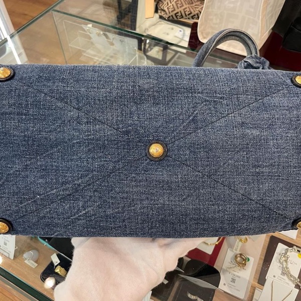 Miu miu牛仔丹寧托特包-9