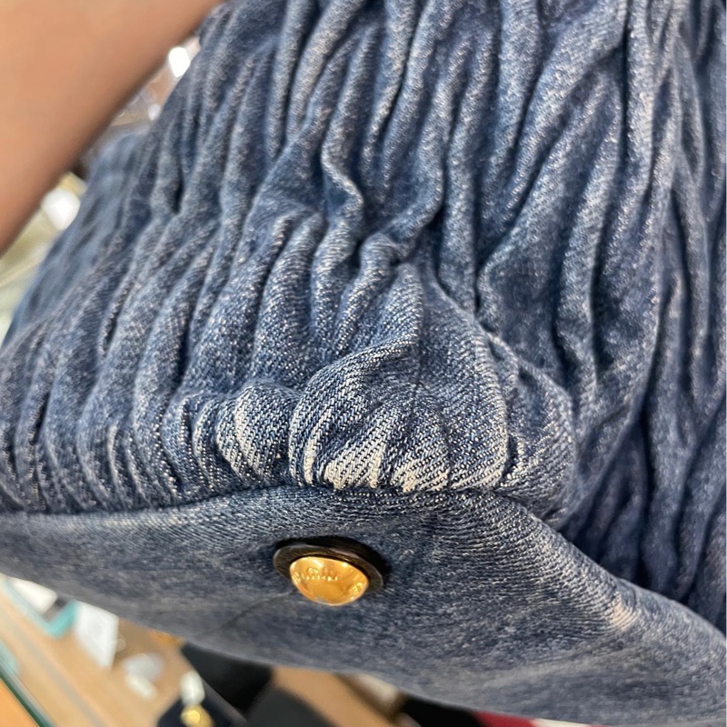 Miu miu牛仔丹寧托特包-12