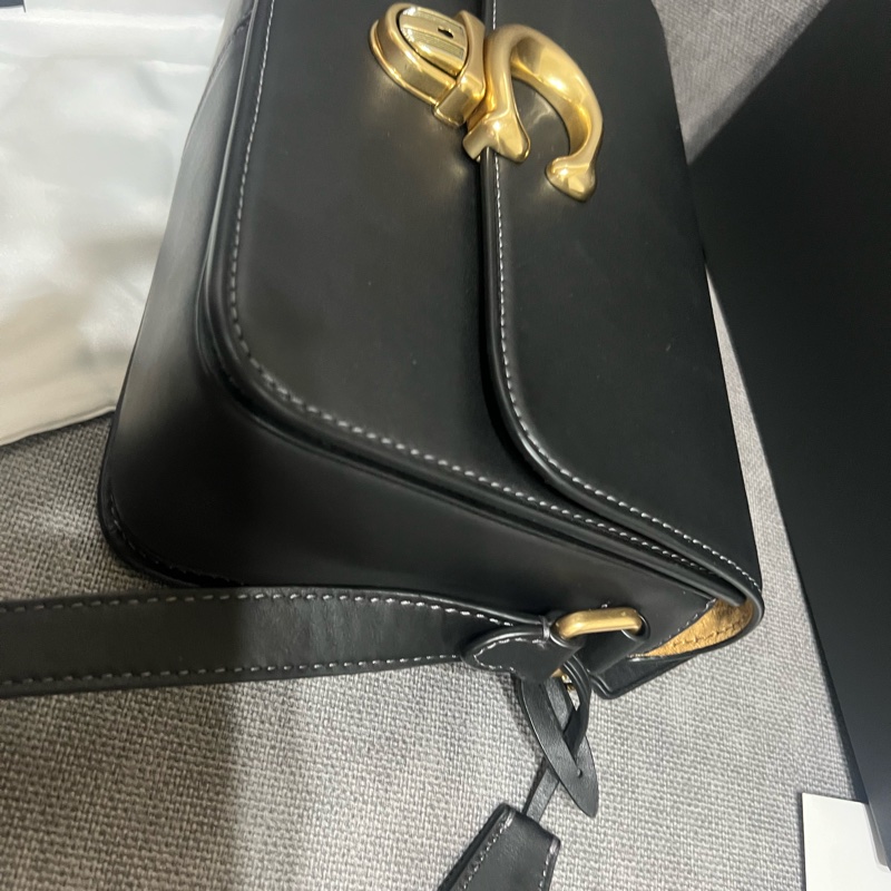 coach studio 25 肩背包 側背包 黑色 棒球手套鞣製皮革 單肩背包-21