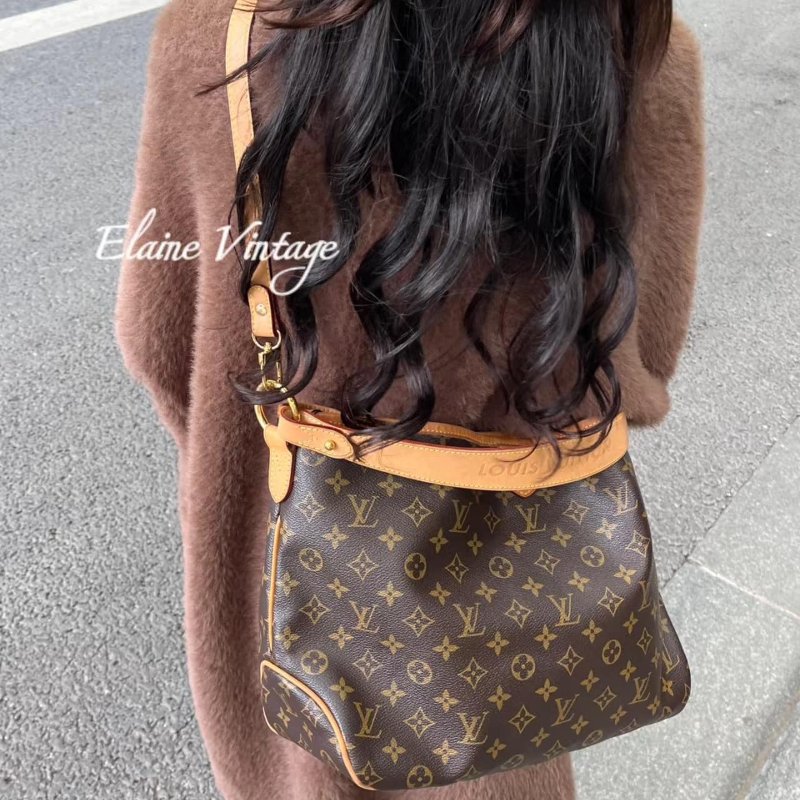 LV Delightful 🎀現品實拍 🎀 PM M40352 肩背包~二手9約成新-7