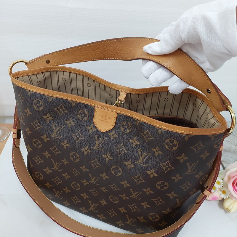 LV Delightful 🎀現品實拍 🎀 PM M40352 肩背包~二手9約成新-13