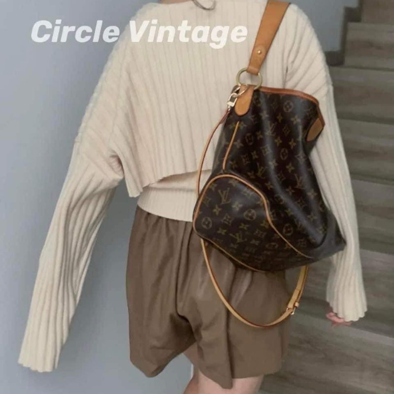 LV Delightful 🎀現品實拍 🎀 PM M40352 肩背包~二手9約成新-4