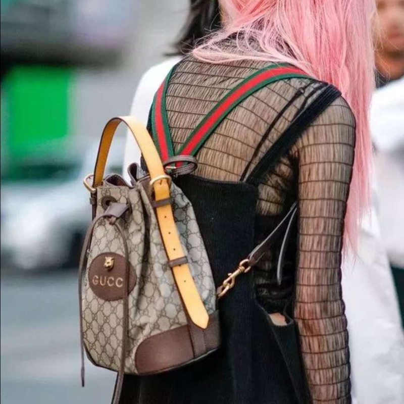 🐯Gucci 虎頭後背/水桶包-5