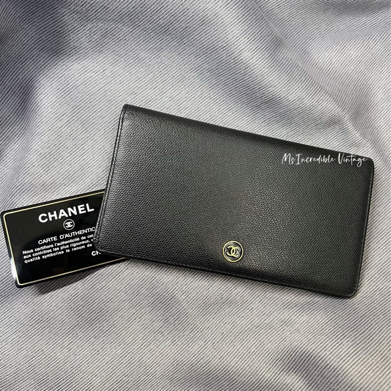 Chanel 黑金長銀包/WOC-9