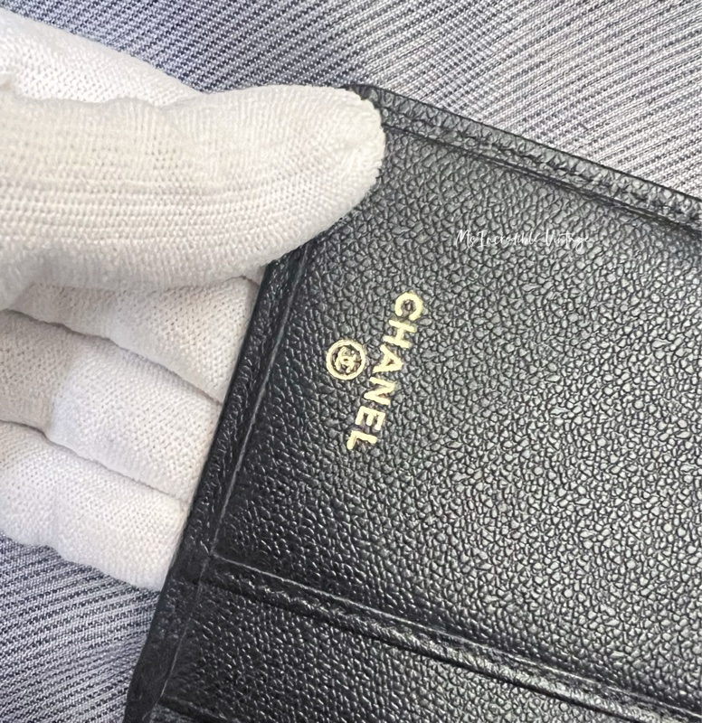 Chanel 黑金長銀包/WOC-19