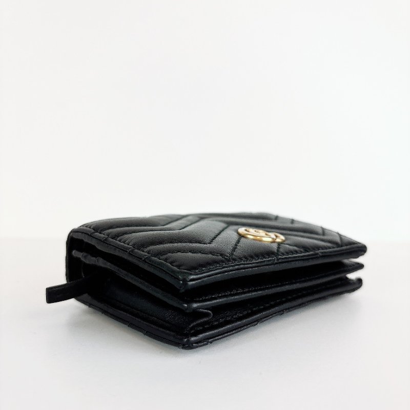 Gucci Marmont 馬夢短夾 黑色款-12