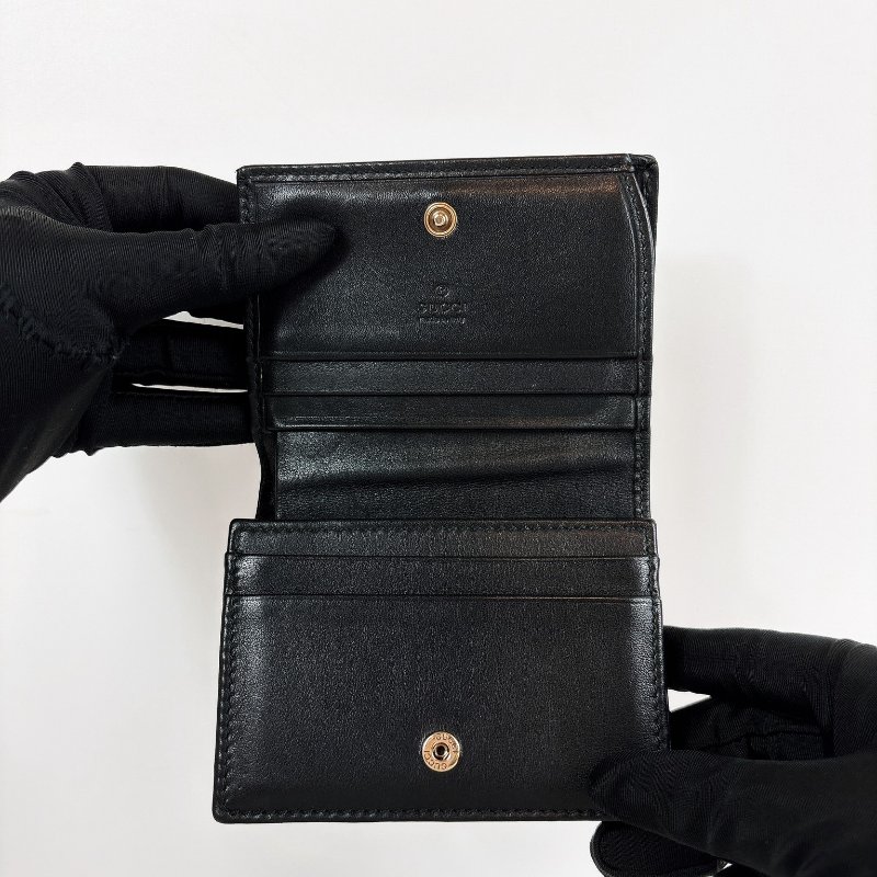 Gucci Marmont 馬夢短夾 黑色款-19